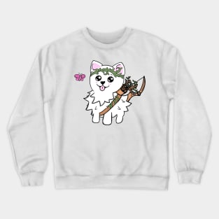 Pomeranian DND Ranger | or Druid | Fantasy Art | DND Dogs Crewneck Sweatshirt